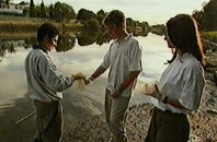 Director Greg Punch - Cooks River - school students undertaking "streamwatch"